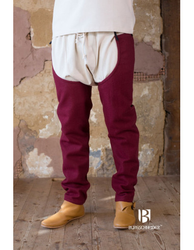 Bernulf Wool Legs, burgundy