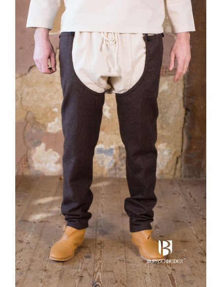 Bernulf woolen legs, brown