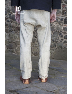 Ragnar medieval trousers, cream