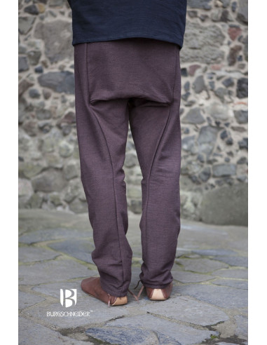 Pants medieval Ragnar, dark brown