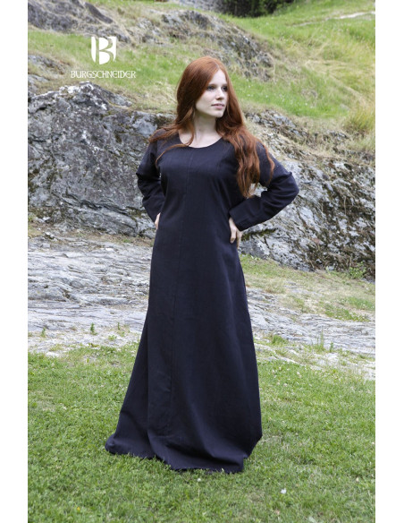 Freya medieval tunic, black
