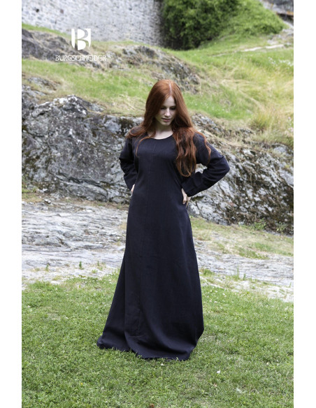 Freya medieval tunic, black