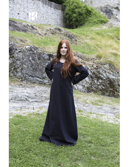 Freya medieval tunic, black