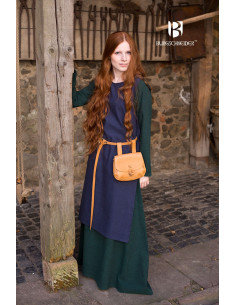 Medieval Women's Surcoat Haithabu Blue 2