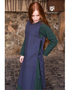 Medieval Women's Surcoat Haithabu Blue