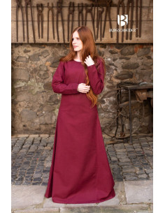Freya medieval tunic, burgundy 2