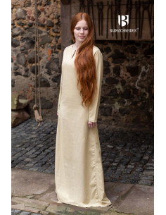 Medieval summer tunic Elisa, cream
