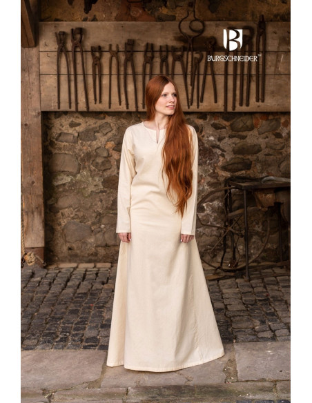Medieval summer tunic Elisa, natural