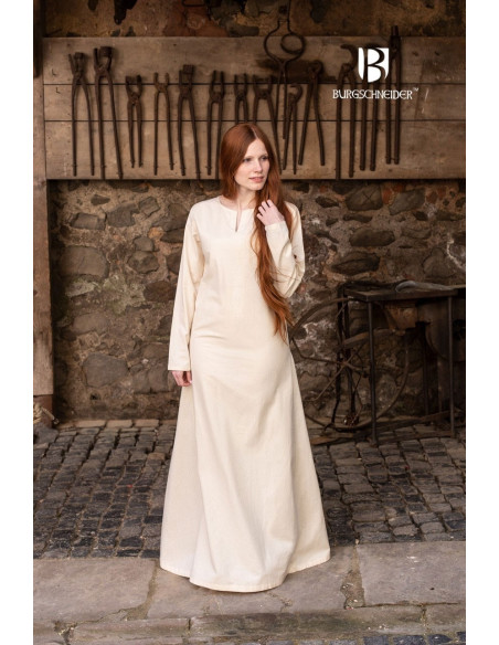 Medieval summer tunic Elisa, natural