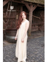 Medieval sleeveless tunic Aveline, cream