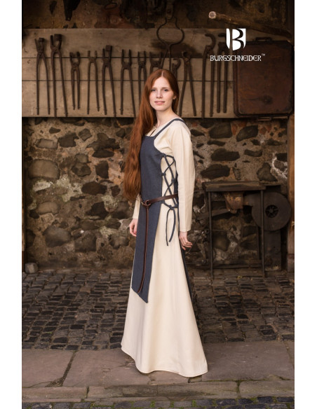Gyda Gray Cotton Surcoat