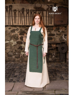 Gyda Green Cotton Surcoat