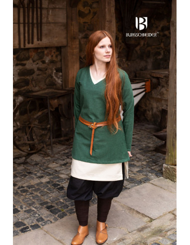 Green Frekja Medieval Tunic
