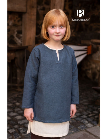 Medieval tunic for children, Eriksson gray