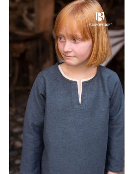 Medieval tunic for children, Eriksson gray