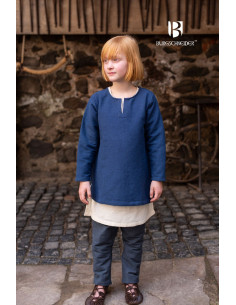 Medieval tunic for children, Eriksson blue