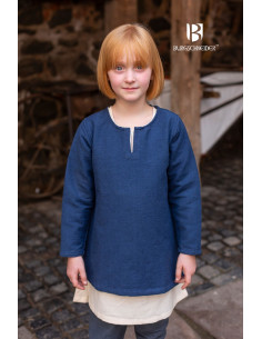Medieval tunic for children, Eriksson blue