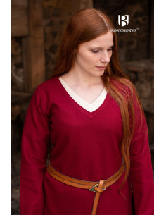 Medieval Tunic Hyria Red in Wool