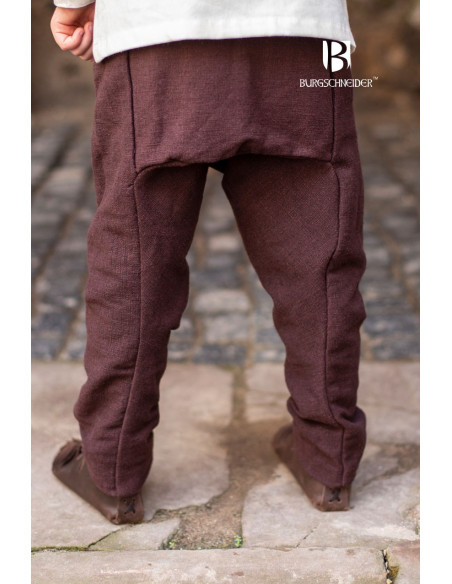 Medieval brown Ragnarsson boy's trousers