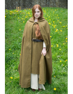Hibernus medieval wool cape, mustard