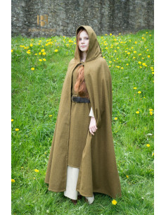 Hibernus medieval wool cape, mustard 2