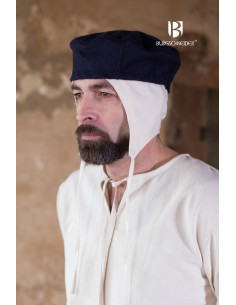 Medieval hat Hugo, blue