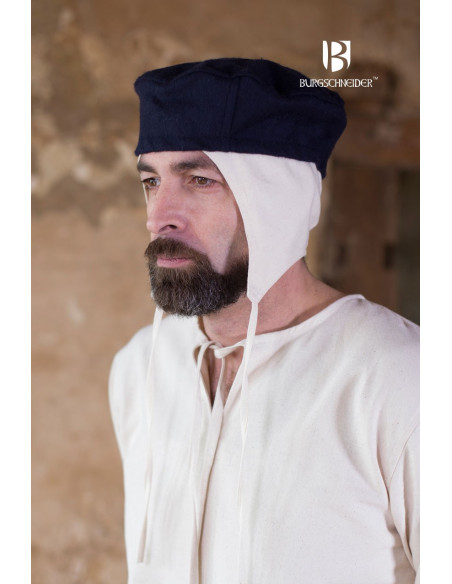 Medieval hat Hugo, blue