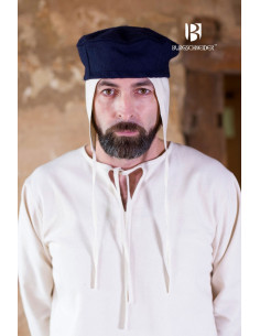 Medieval hat Hugo, blue 2