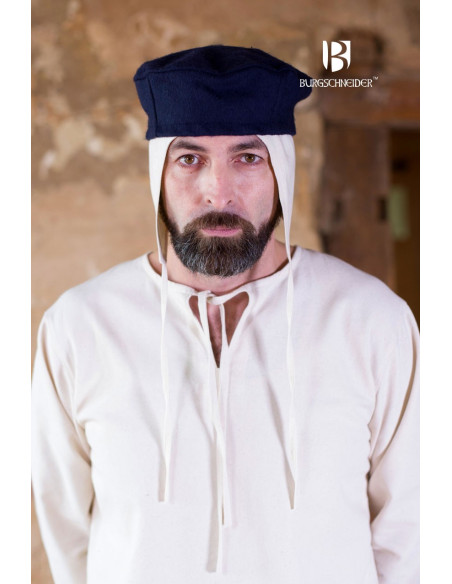 Medieval hat Hugo, blue
