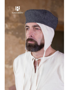 Hugo medieval hat, gray 2