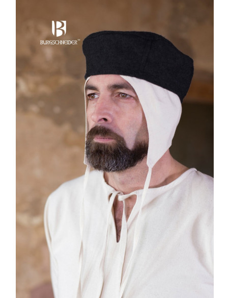 Hugo medieval hat, gray