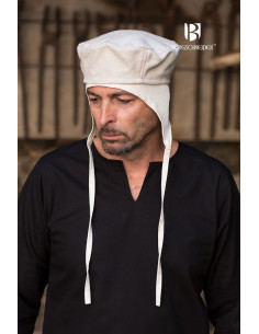 Hugo medieval hat, cream 2