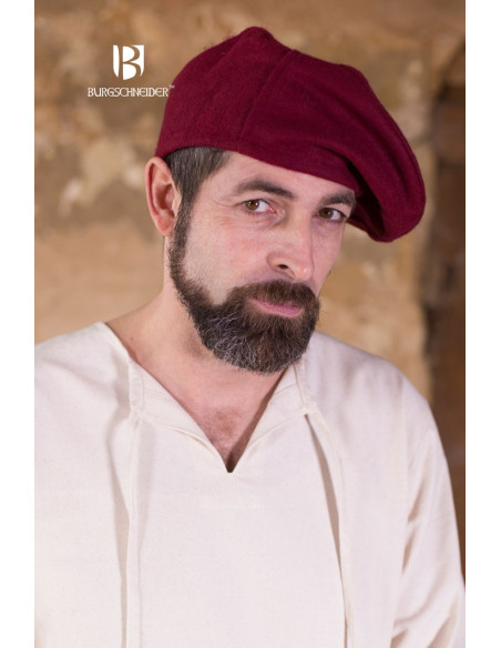 Harald Renaissance Cap, Red