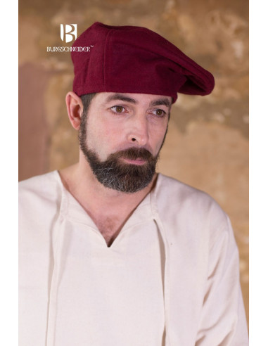 Harald Renaissance Cap, Red