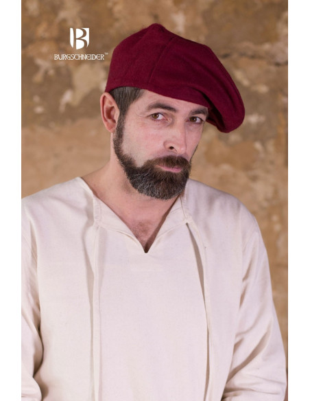 Harald Renaissance Cap, Red