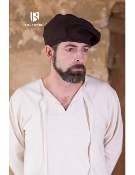 Harald renaissance cap, brown