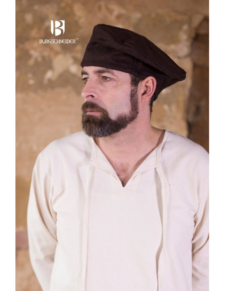 Harald renaissance cap, brown
