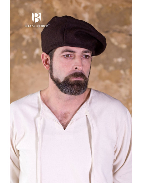 Harald renaissance cap, brown