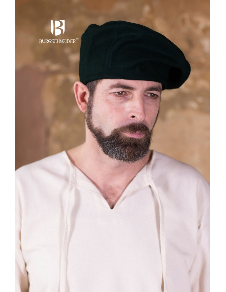 Harald Renaissance Cap, Black