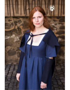 Frida Arm Warmers Sleeves in Blue