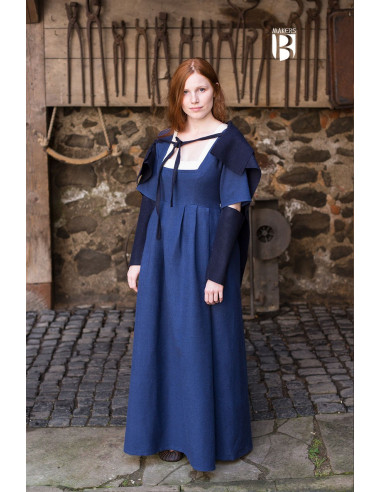 Frida Arm Warmers Sleeves in Blue