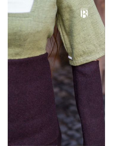 Frida Arm Warmers Sleeves in Brown