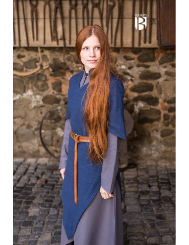 Medieval tunic Laylin, blue