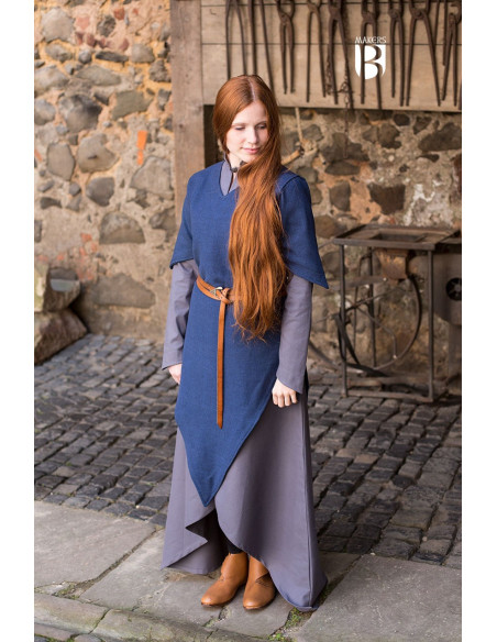 Medieval tunic Laylin, blue