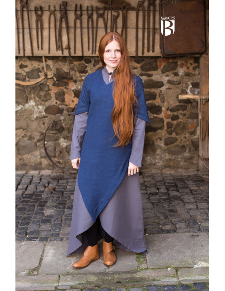 Medieval tunic Laylin, blue