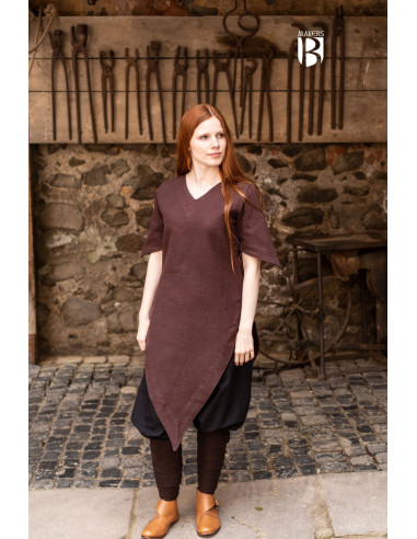 Medieval tunic Laylin, brown