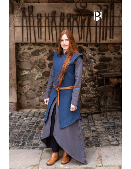 Medieval tunic Eryn, blue
