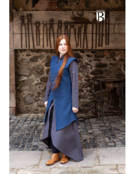 Medieval tunic Eryn, blue