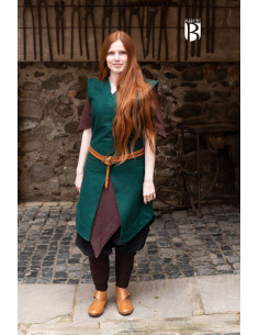 Meril women's tunic, green wool