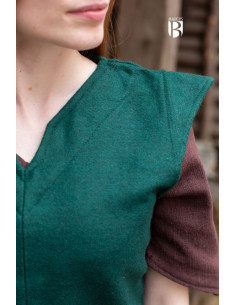 Meril women's tunic, green wool 2